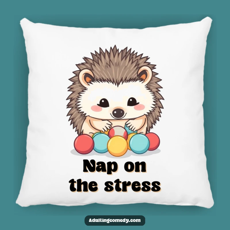 Funny Hedgehog Stress Ball Pillow: Cuddle Up with Coping Comfort