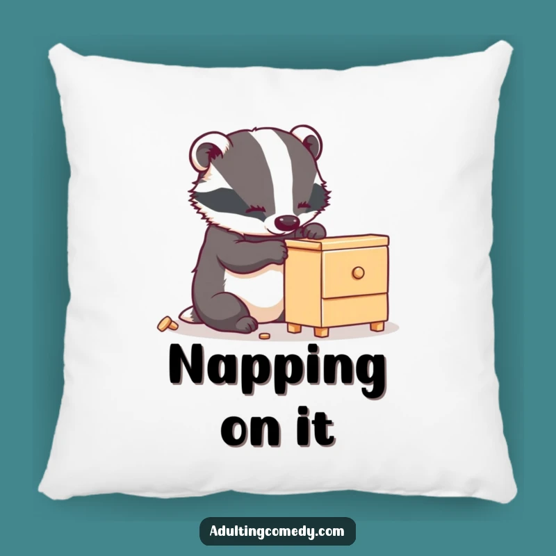Funny Badger Furniture Pillow - Cozy Comfort for DIY Projects