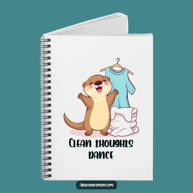 Funny Otter Laundry Dance Notebook - For Joyful Note-Takers