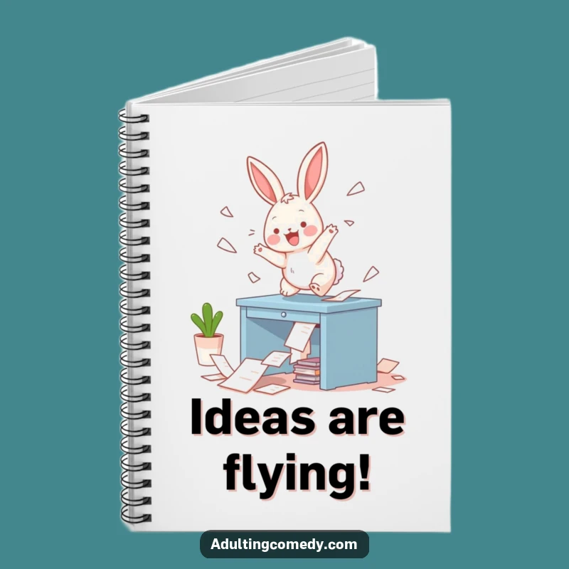 Funny Bunny Idea Scatter Notebook: Capture Your Thoughts with Playful Chaos