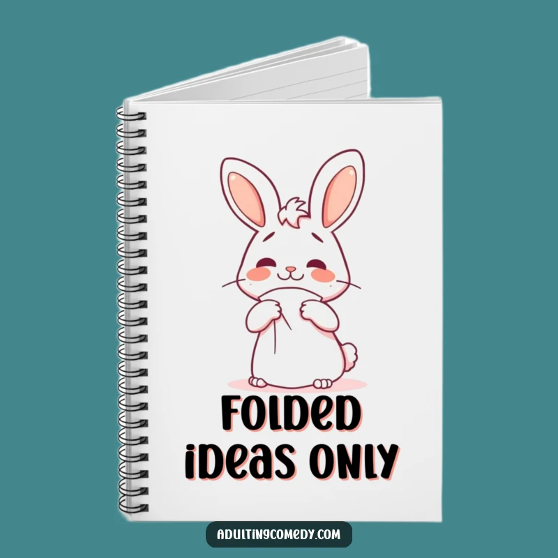 Funny Bunny Napkin Fold Notebook - For Confused Note-Takers